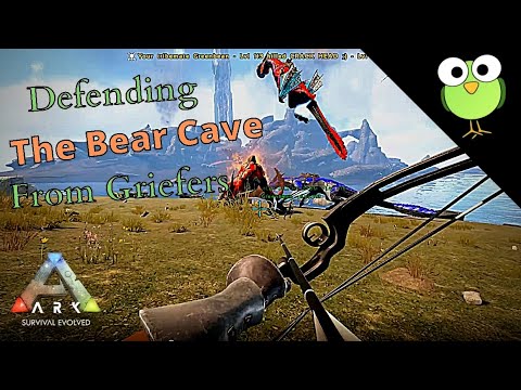 Defending The Bear Cave From Griefers | Official Small Tribes | Ark | Episode 15
