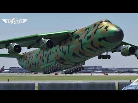 The Most Powerful Military Antonov Ever Built Takes Off from JFK in X-Plane 11