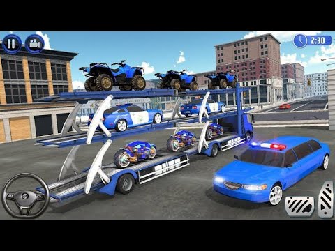 US police ATV Quad Bike Plane Transport Game