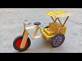 How To Make Cycle Rickshaw At Home Diy Matchbox Electric Rickshaw