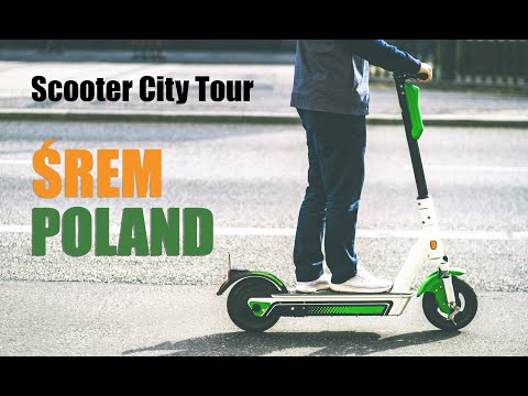 Chill Ride in a Quiet Polish Town Srem by Scooter. GoPro 11, 4k