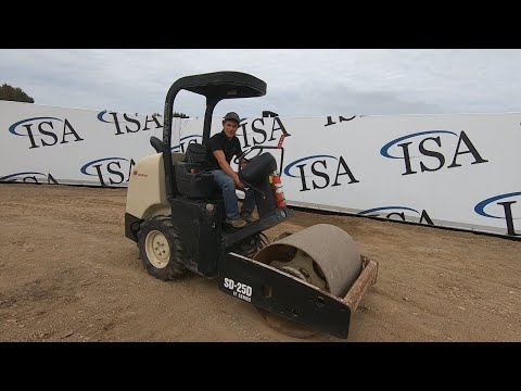 Lot 1079: 2004 Ingersoll Rand SD25D Double Drum Roller Will Be Sold At Auction!