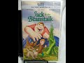 Jack And The Beanstalk Full 2000 Sony Wonder VHS