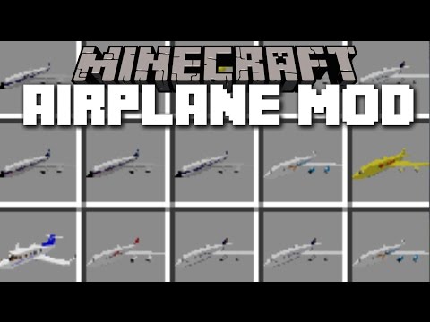 Minecraft AIRPLANE MOD / BOEING 707 PLANE CRASH!!