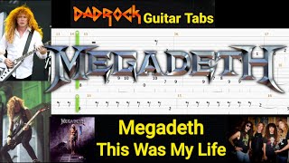 This Was My Life - Megadeth - Guitar + Bass TABS Lesson