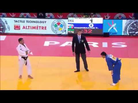 Judo Grand Slam Paris 2013_ Final -73kg MENDONCA, Bruno (BRA) - KHASHBAATAR, Tsagaanbaatar (MGL)