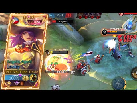 ONE OF THE MOST AGGRESSIVE LESLEY MONTAGE YOU WILL SEE ON MOBILE LEGENDS! | FT. ANGELIC AGENT | MLBB