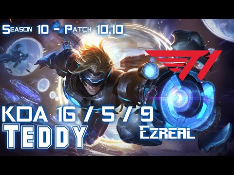 T1 Teddy EZREAL vs LUCIAN ADC - Patch 10.10 KR Ranked