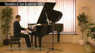 Bach - Prelude & Fugue in A minor, Venables & Son Academy-180 grand piano