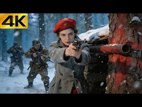 【4K】2026 ACTION: Hitmen Ambush Female Spy in Snowy Jungle, But She Slaughters Them With One Pistol