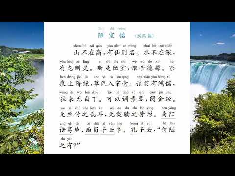 陋室銘重點