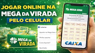 COMO JOGAR NA MEGA DA VIRADA PELO APP CAIXA ONLINE! JOGAR NA MEGA SENA PELO APLICATIVO CAIXA