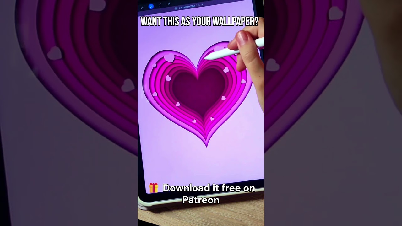 Free 3D Pink LOVE Wallpaper for Your Phone 💖✨