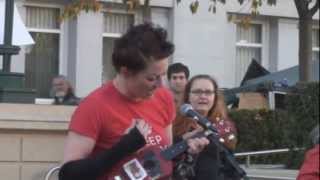 Amanda Palmer Performing &quot;Oasis&quot; at Oscar Grant Plaza (11-12-2011)