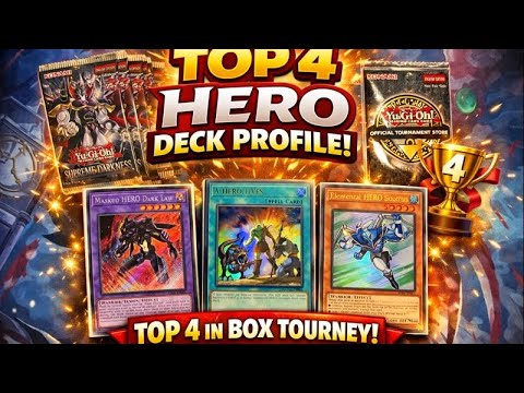 Yugioh TCG! Top 4 HERO Deck Profile January 26
