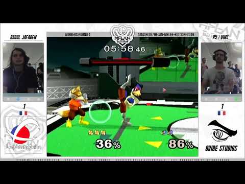 HFLAN 2019 - Raoul (Fox) VS P5 | Vinz (Falco) SSBM Winners Round 1 - Smash Melee
