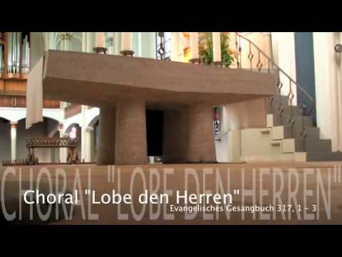 Schöneberg: Choral "Lobe den Herren", Evangelisches Gesangbuch 317