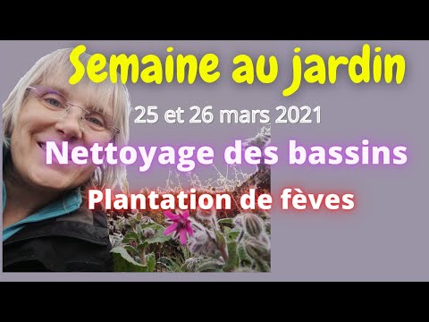 , title : 'La semaine au jardin n° 17 (25 et 26 mars 2021) plantation des fèves, soins aux carnivores'