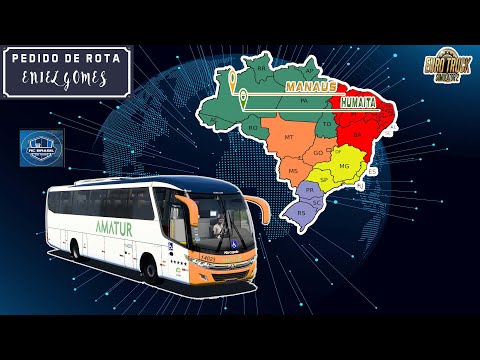ETS 2 1.41 MOD BUS VIAGGIO G7 1050 Volks 17 260 - MANAUS X HUMAITA VIAÇÃO AMATUR - RC MAP