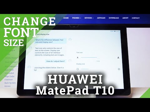 How to Change Font Size on HUAWEI MatePad T10 – Adjust Font Size