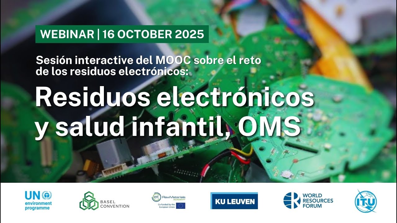 Residuos electrónicos y salud infantil OMS