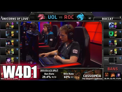 Unicorns of Love vs ROCCAT | S5 EU LCS Spring 2015 Week 4 Day 1 | UOL vs ROC W4D1G4 VOD 60FPS