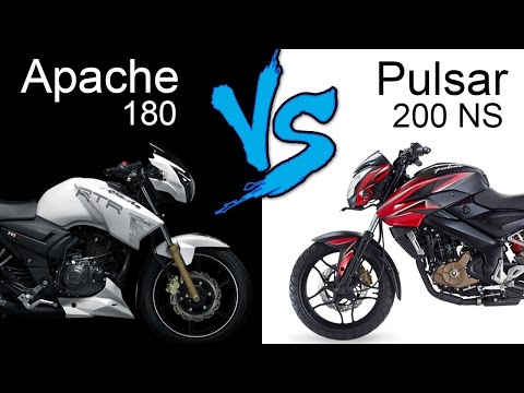 TVS Apache RTR 180 ABS Vs Bajaj Pulsar 200 NS | Comparison Review