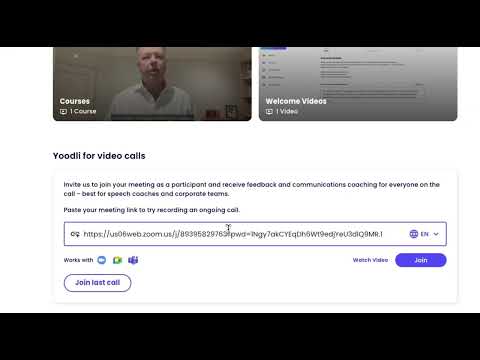 Member View: Yoodli for Video Calls