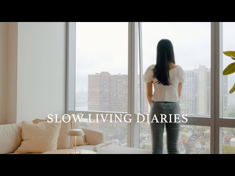 [Slow Living Diaries] A Rainy Cozy day☔️｜Kitsune Udon, InariSUSHI, favorite Cafe｜home cooking vlog