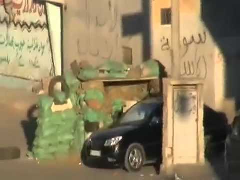 إنتشار أمني لقوات النظام عند حاجز دوار الشهداء في الكسوة في محافظة ريف دمشق