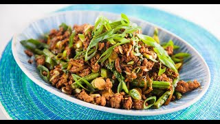 Cambodian Snake Beans & Pork Curry by Adrian Richardson - Good Chef Bad Chef