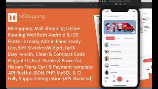 MShopping - #1 Mall Shopping Full Flutter v2.8 App with Admin Panel video preview