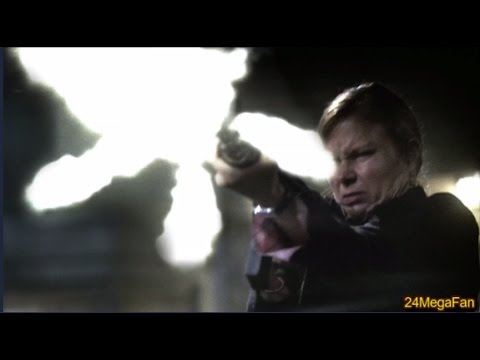 Chloe shoots out Terrorist in Car - 24 Season 4