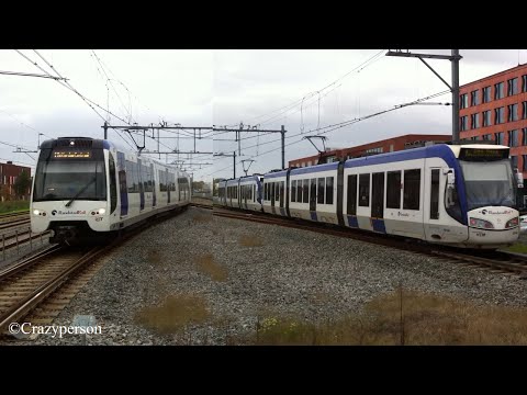 HTM tramkoppel & RET metro RSG3 op Leidschenveen naar Den Haag & Rotterdam CS!