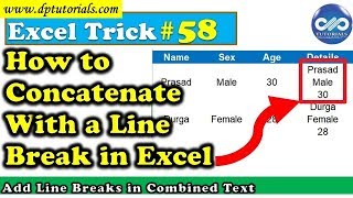 Excel Tricks - How To Concatenate With A Line Break In Excel