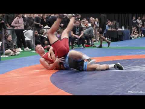 JUSTIN YUSOF vs MICHAEL FRAGOMENI   [4K VIDEO]  -  AUSTRALIAN NATIONAL WRESTLING CHAMPIONSHIPS 2022