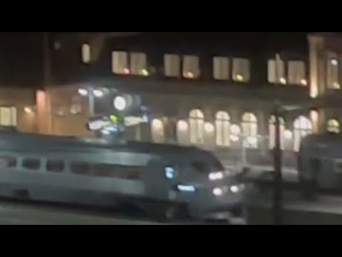 Tåg på Halmstad central