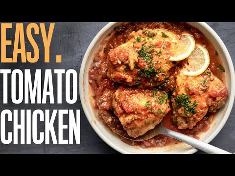 Humble but tasty sauté chicken in tomato sauce (Poulet a la tomate)