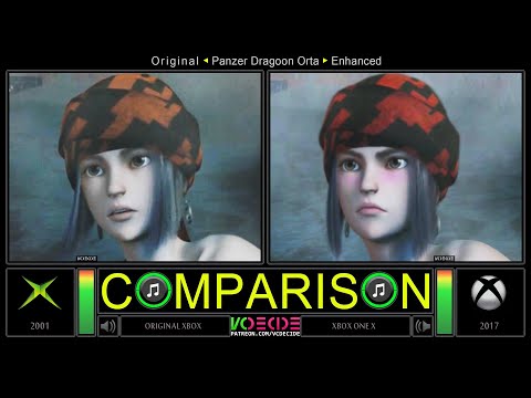 Original Xbox vs Xbox One X (Panzer Dragoon Orta) Side by Side Comparison