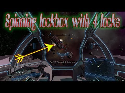 Opening a spinning lockbox with 4 locks "X4: Foundations"