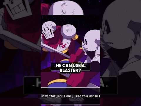 Can PAPYRUS Use A GASTER BLASTER in Undertale?🤔 #undertale #sans #strongerthanyou #chara #tobyfox