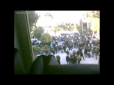 مظاهرة واعتصام لطلاب كلية الهمك في محافظة دمشق في أحد "أسبوع التصعيد الثوري"