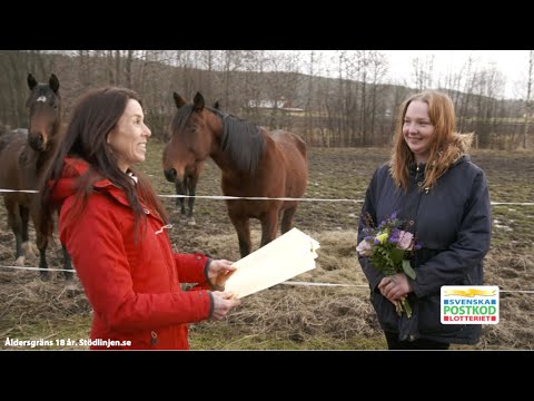 Magdalena överraskar vinnare i Lilla Edet - Postkodlotteriet