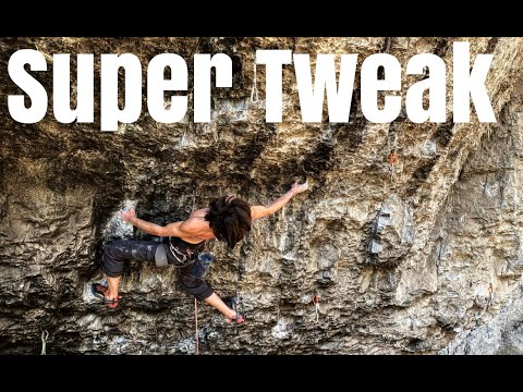Climbing Super Tweak the first 5.14b/8c in America