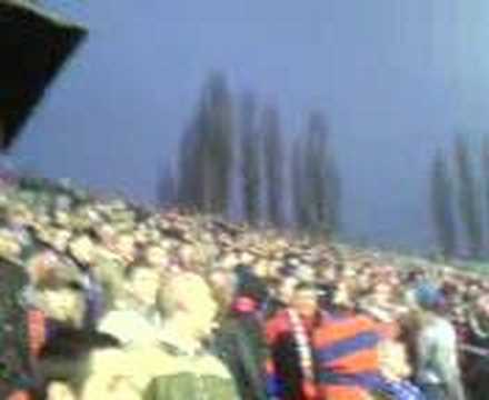 Doping Polonii Bytom na meczu z Legia Warszawa POLONIA