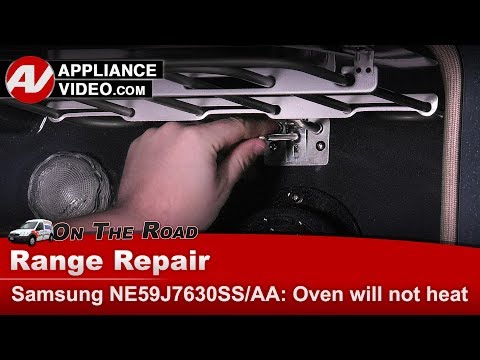 Samsung Stove Repair - Will Not Heat - Temp Sensor