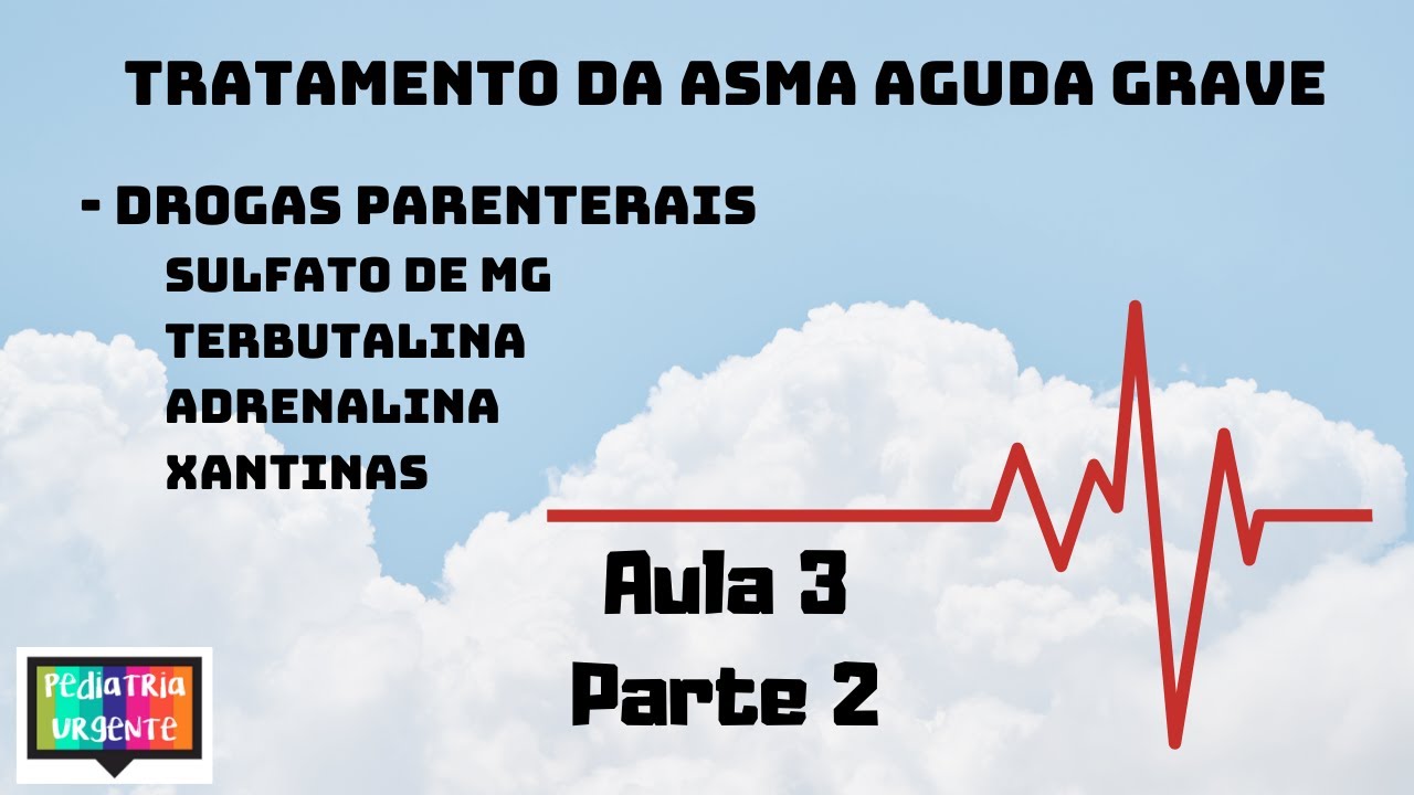 Tratamento da asma aguda grave: Sulfato de magnésio, Terbutalina, Adrenalina e Xantinas