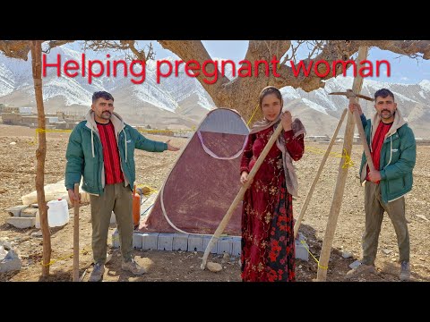 Assisting a Pregnant Nomad Woman in Harsh Conditions  Safe Shelter
