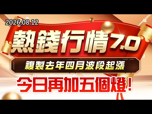 20260812《股市最錢線》#高閔漳” 熱錢行情7.0，複製去年四月波段起漲！””今日再加五個燈”