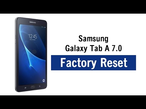 Galaxy Tab A 7.0 - How to Reset Back to Factory Settings